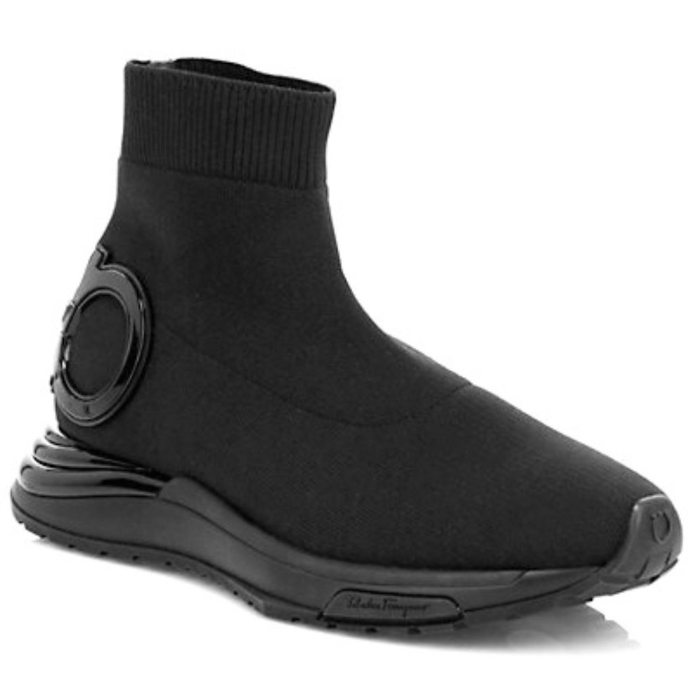 Salvatore Ferragamo Gancini Sock Sneakers